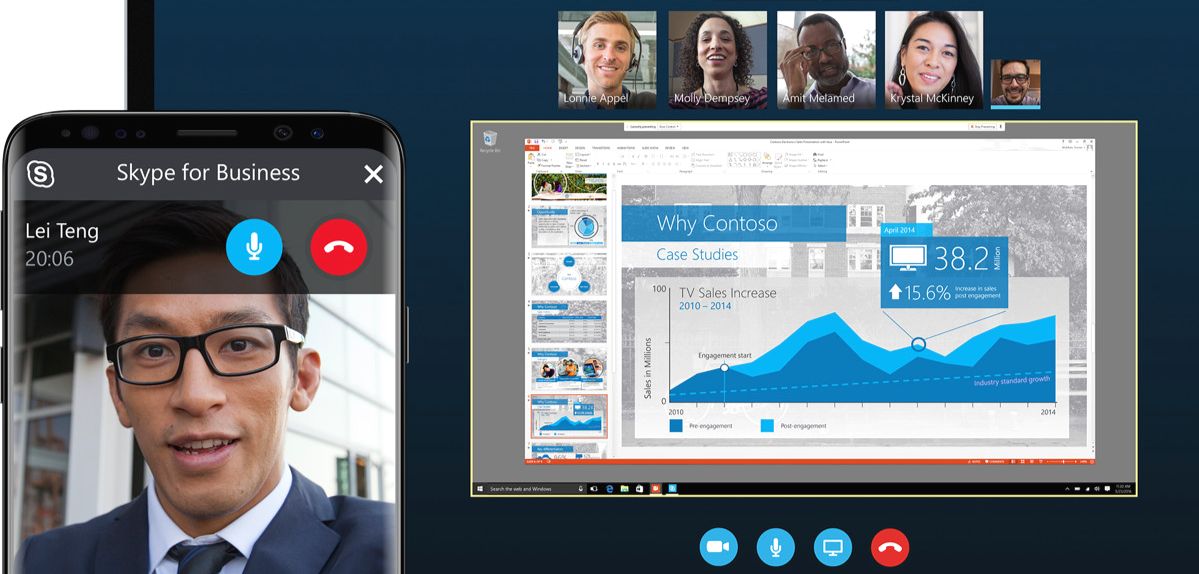Интерфейс Skype for Business
